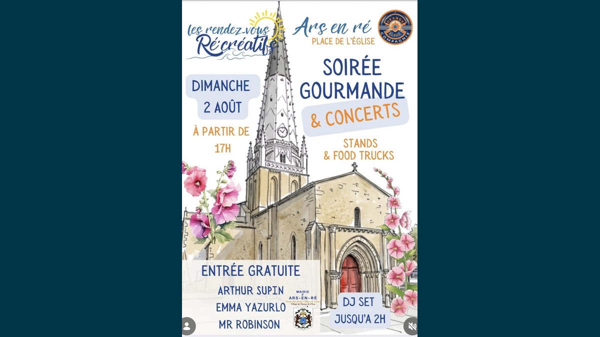 Les Rendez-vous récréatifs – Soirée concerts & DJ set à Ars-en-Ré