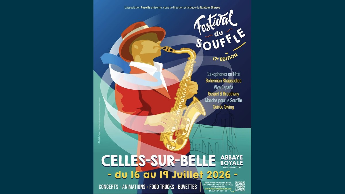Festival du Souffle 2026 — 17e édition à l'Abbaye Royale de Celles-sur-Belle