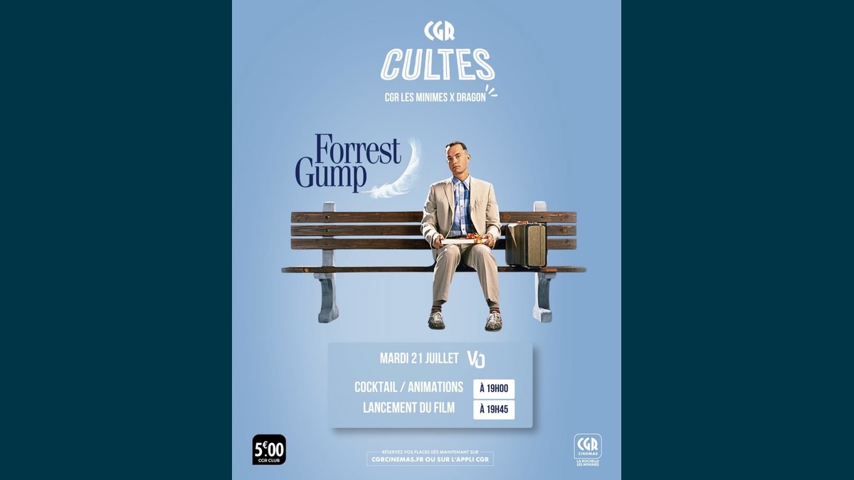 Forrest Gump en VOSTFR au CGR La Rochelle Les Minimes