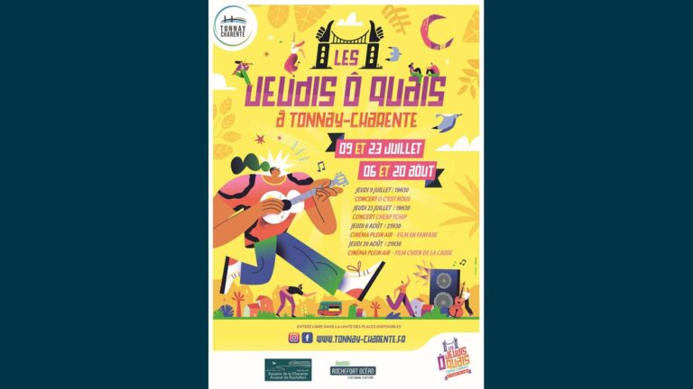 Les Jeudis Ô Quais reviennent à Tonnay-Charente