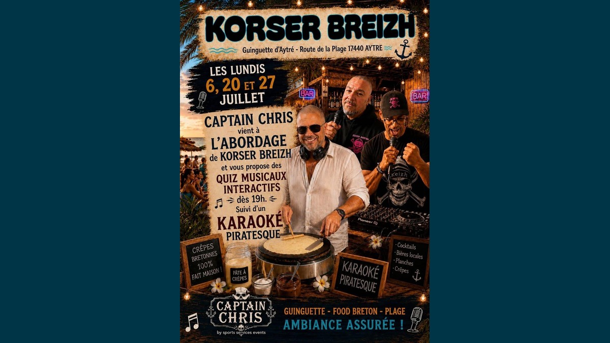 Soirée Quiz Musical & Karaoké Pirate à la Guinguette Korser Breizh (Aytré)