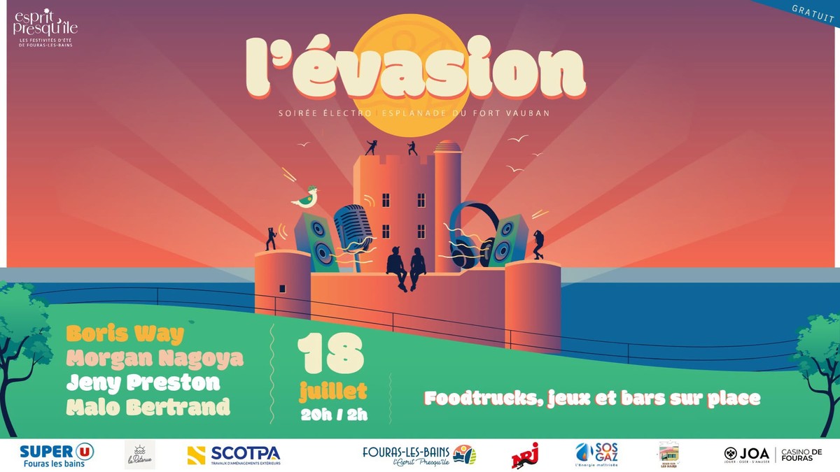 L’Évasion à Fouras-les-Bains : soirée électro au Fort Vauban
