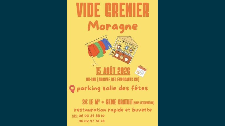 Vide-Grenier à Moragne : Brocante du 15 Août 2026