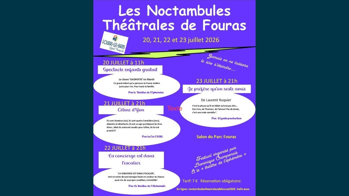 "Je préfère qu'on reste amis" - Noctambules Théâtrales de Fouras