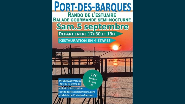 Randonnée Gourmande de l'Estuaire à Port-des-Barques