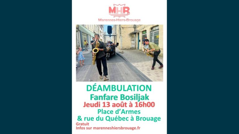 Fanfare Bosiljak à Brouage : une déambulation musicale gratuite le 13 août