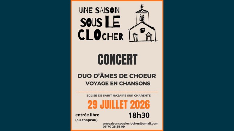 Une Saison sous le Clocher — Concert Duo D'Âmes de Chœur