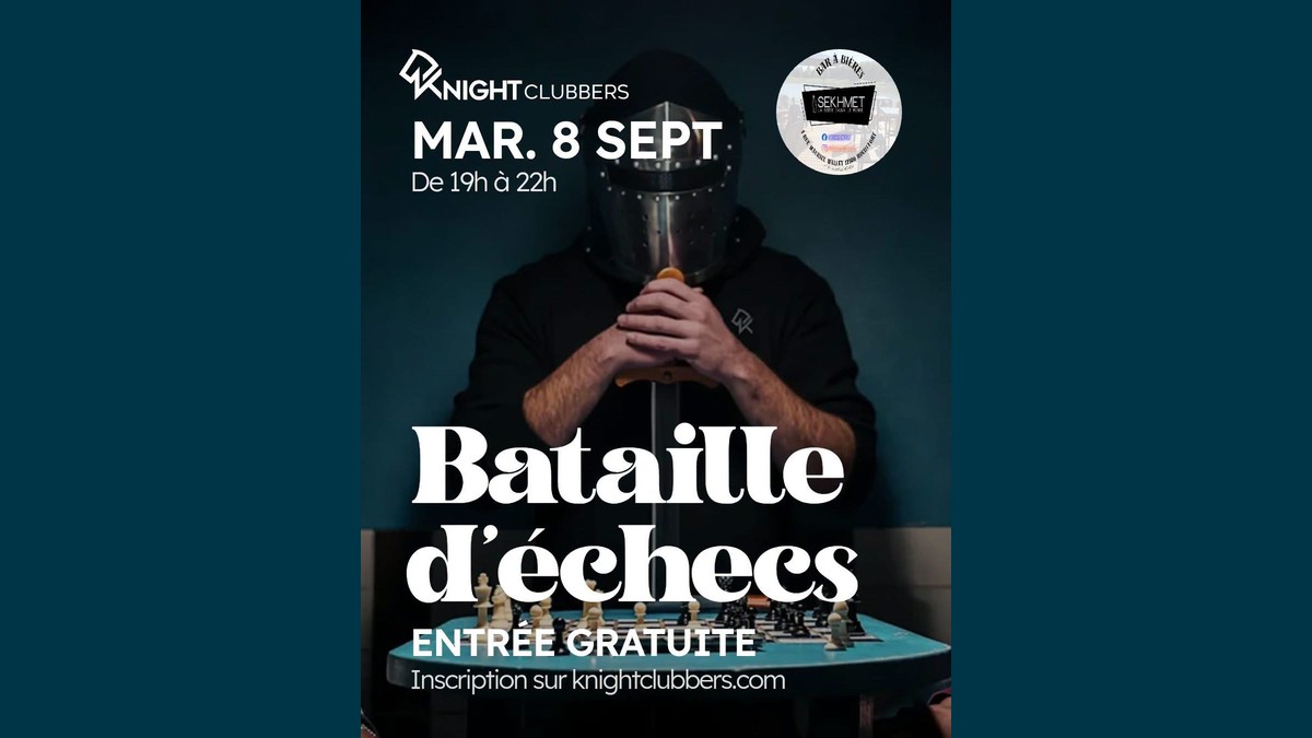 Bataille d'échecs à Rochefort : une soirée jeu ouverte à tous au Bar Sekhmet