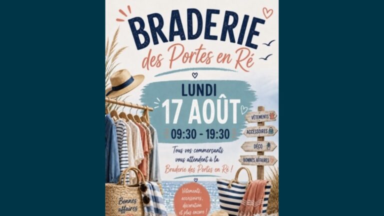 Braderie des Portes-en-Ré : shopping et bonnes affaires en plein cœur du village