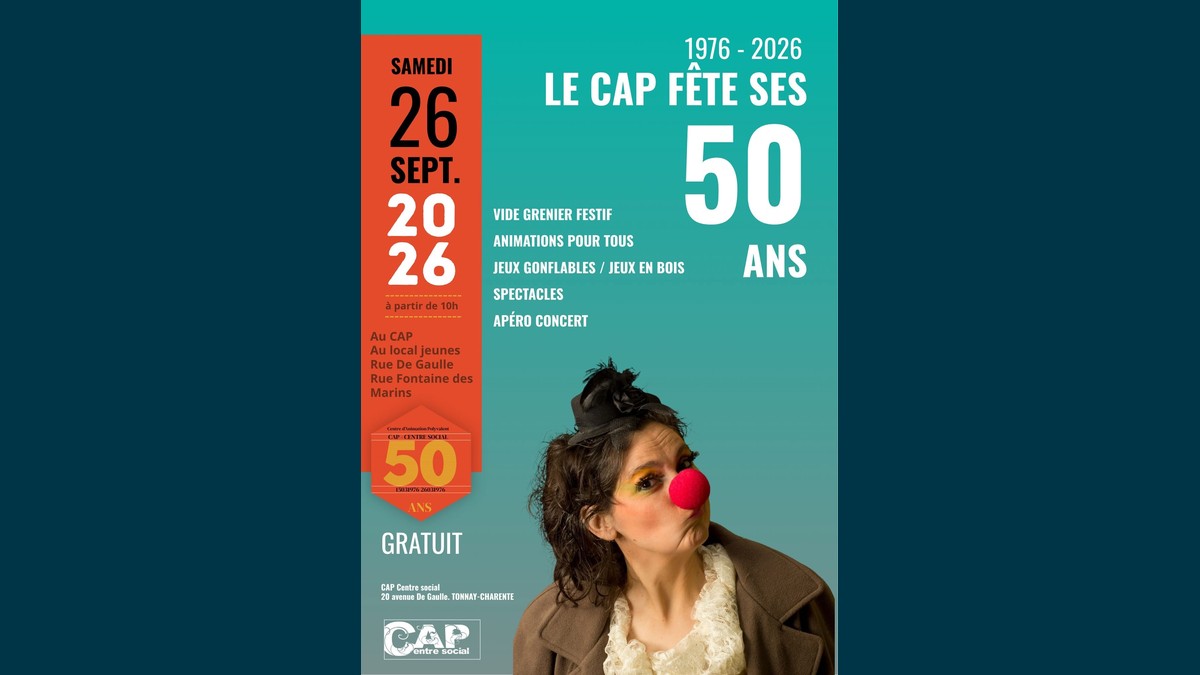 Le CAP fête ses 50 ans à Tonnay-Charente : une journée festive et gratuite