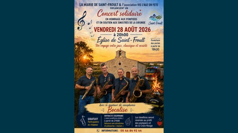 Concert solidaire à Saint-Froult : le quatuor Bocalise en hommage aux pompiers