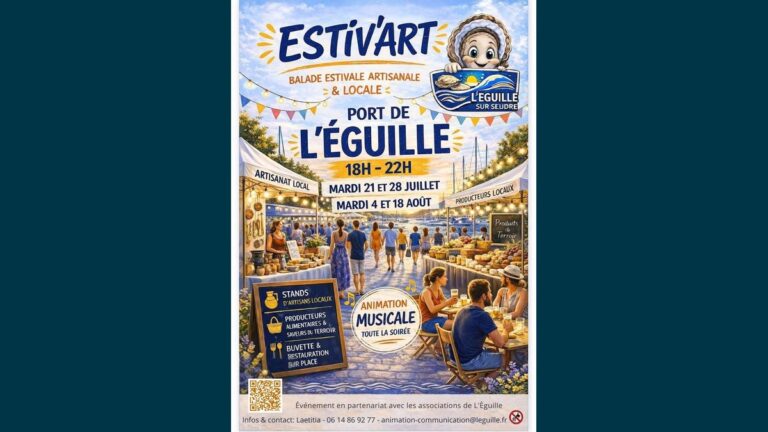 Estiv'Art : la balade estivale artisanale et locale illumine le Port de L'Éguille