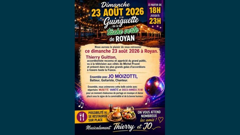 Soirée Guinguette à Royan : bal populaire avec Thierry Guitton et Jo Moizotti