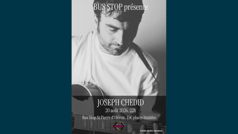 Concert de Joseph Chédid au Bus Stop à Saint-Pierre-d'Oléron