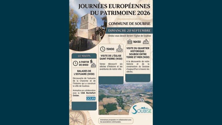 Journées Européennes du Patrimoine à Soubise 2026