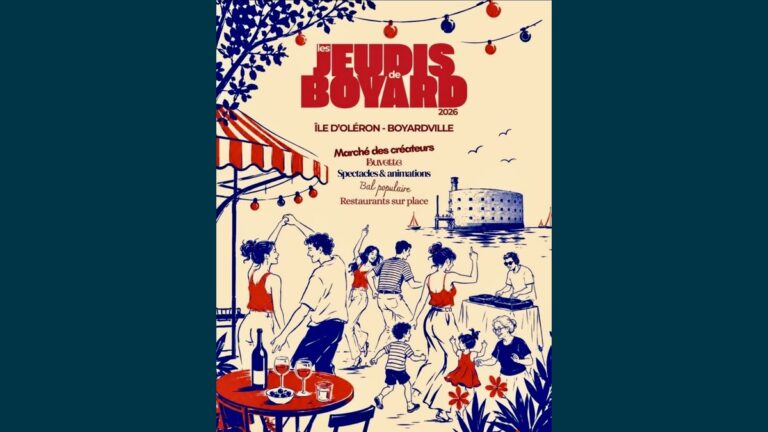 Marché nocturne et spectacle de feu aux Jeudis de Boyard à Boyardville