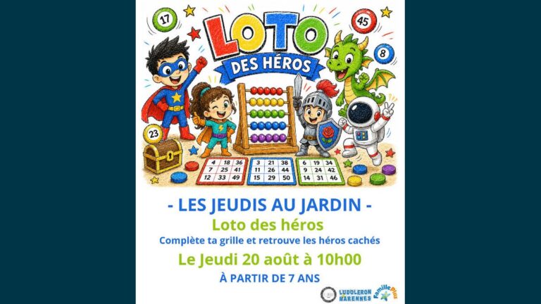 Loto des héros à Marennes-Plage : une animation familiale signée Lud'Oléron