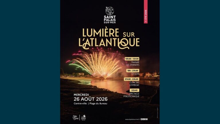 Feu d'artifice à Saint-Palais-sur-Mer : la journée « Lumière sur l'Atlantique » le 26 août 2026