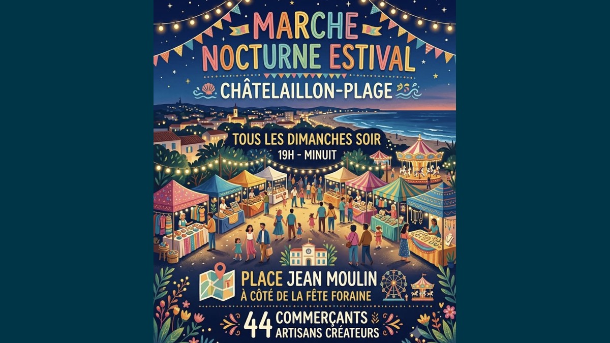 Marché Nocturne de Châtelaillon-Plage : la sortie incontournable des dimanches d'été