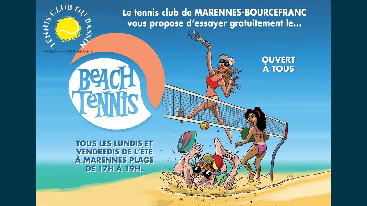 Beach Tennis gratuit à Marennes-Plage : initiations tout l'été