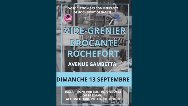Vide-grenier et brocante à Rochefort : rendez-vous avenue Gambetta