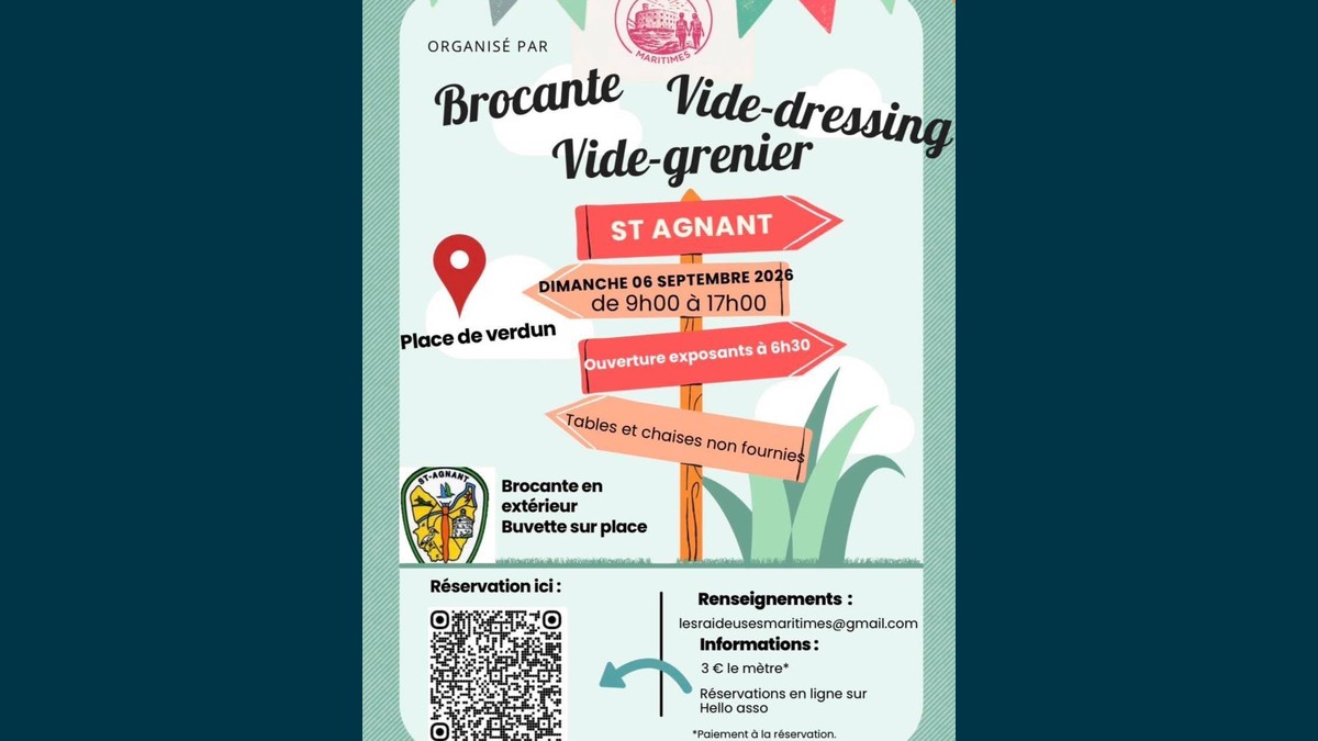 Brocante, Vide-dressing et Vide-grenier à Saint-Agnant