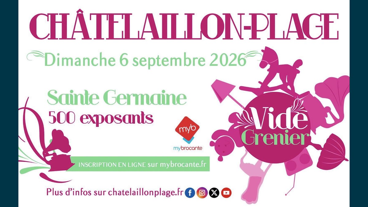 Vide-grenier de Sainte-Germaine à Châtelaillon-Plage : 1 500 exposants en bord de mer