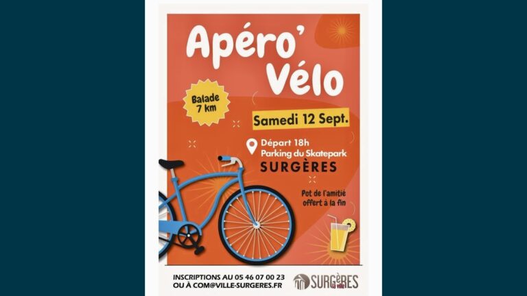 Apéro Vélo à Surgères : une balade conviviale au coucher du soleil