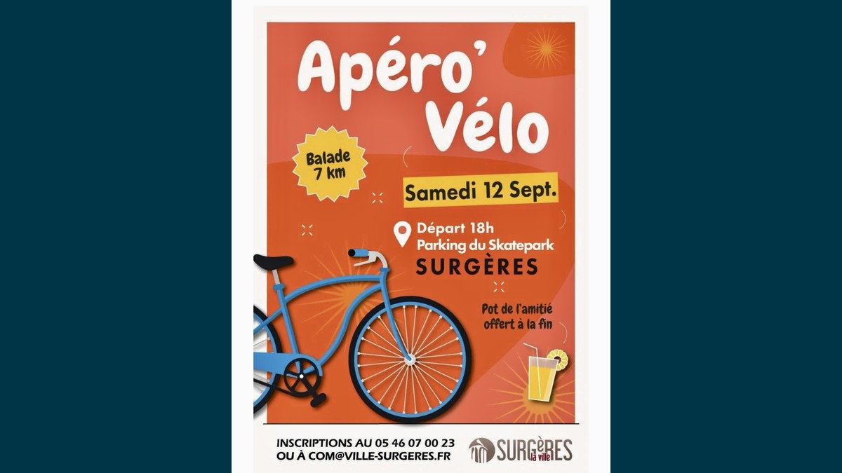 apero-velo-surgeres-site Apéro Vélo à Surgères : une balade conviviale au coucher du soleil