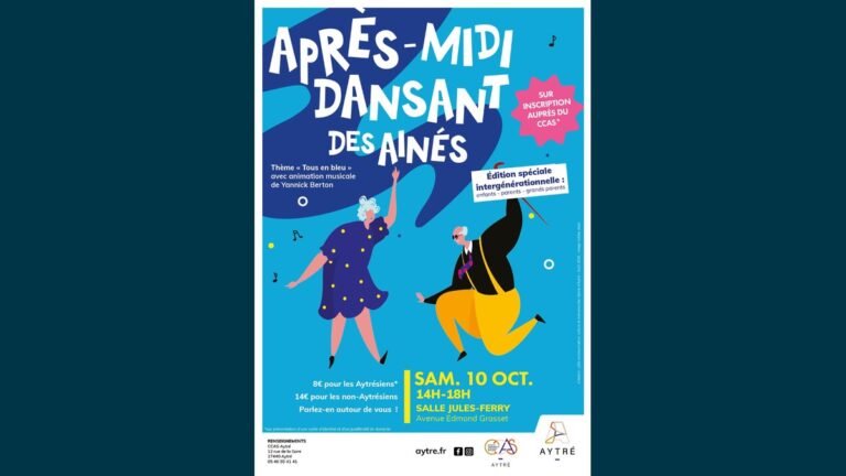 Après-midi dansant des Aînés à Aytré : tous en bleu le 10 octobre 2026