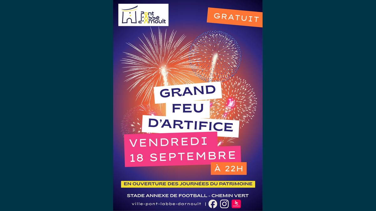 Feu d'artifice à Pont-l'Abbé-d'Arnoult : le patrimoine s'illumine