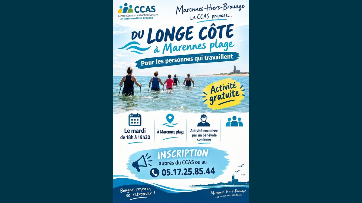 longe-cote-site Longe côte gratuit à Marennes Plage : le rendez-vous hebdomadaire du CCAS
