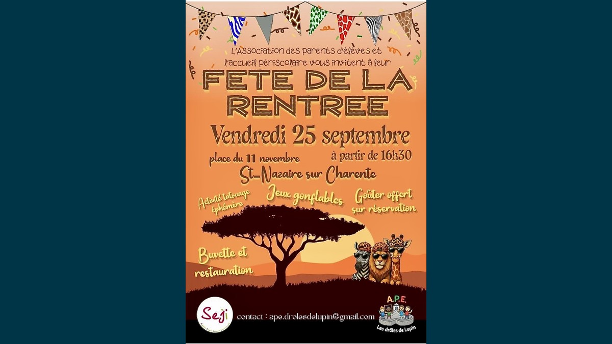 Fête de la Rentrée à Saint-Nazaire-sur-Charente : jeux, goûter et convivialité