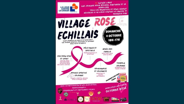 Village Rose d'Échillais : une journée solidaire pour Octobre Rose