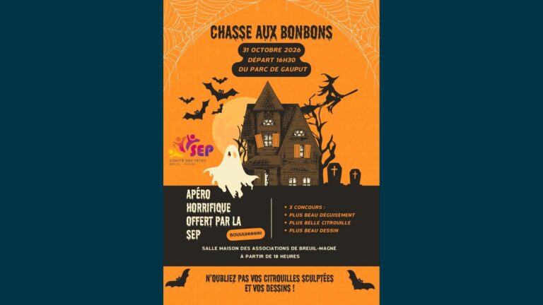 Chasse aux bonbons d&rsquo;Halloween à Breuil-Magné