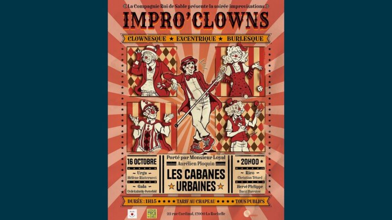 Impro'Clowns à La Rochelle : la Compagnie Roi de Sable aux Cabanes Urbaines