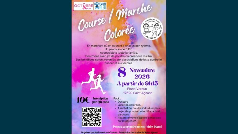 Course Colorée de Saint-Agnant : une matinée festive et solidaire