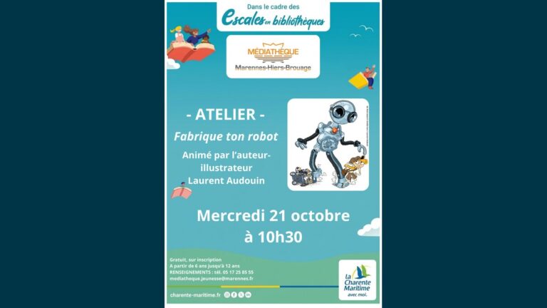 Atelier "Fabrique ton robot" avec Laurent Audouin
