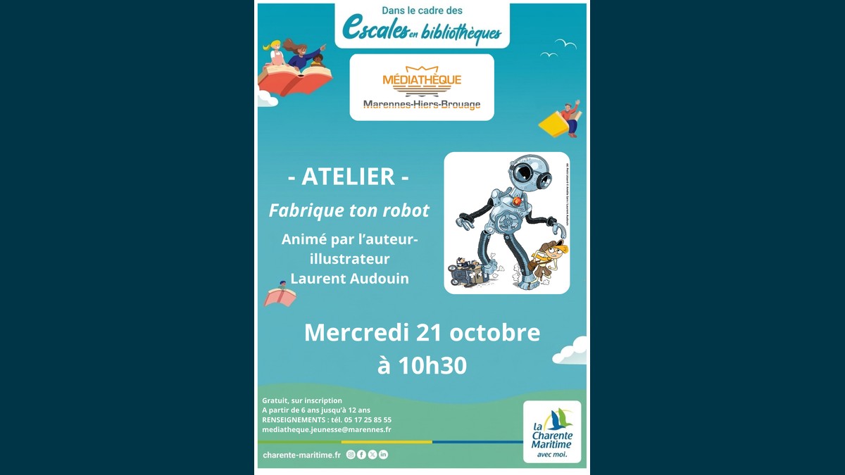Atelier "Fabrique ton robot" avec Laurent Audouin