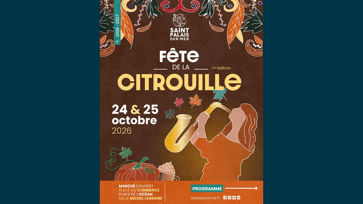 Fête de la Citrouille à Saint-Palais-sur-Mer : la 1ère édition arrive les 24 et 25 octobre 2026