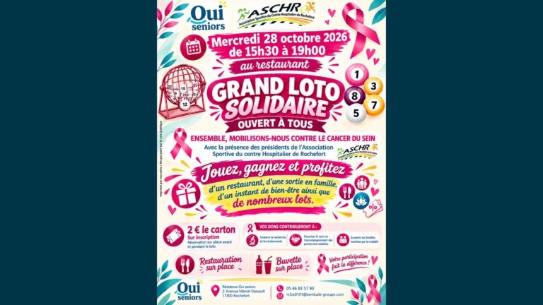 Grand Loto Solidaire Octobre Rose à Rochefort