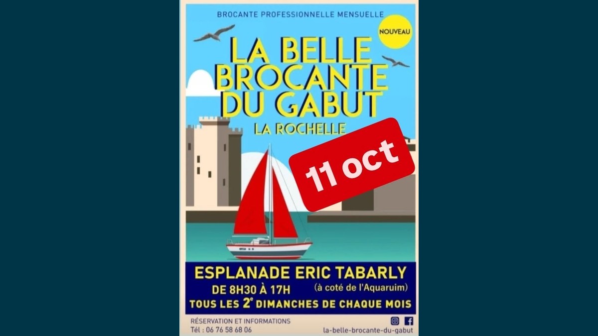 Brocante du Gabut à La Rochelle : chineurs, à vos marques !