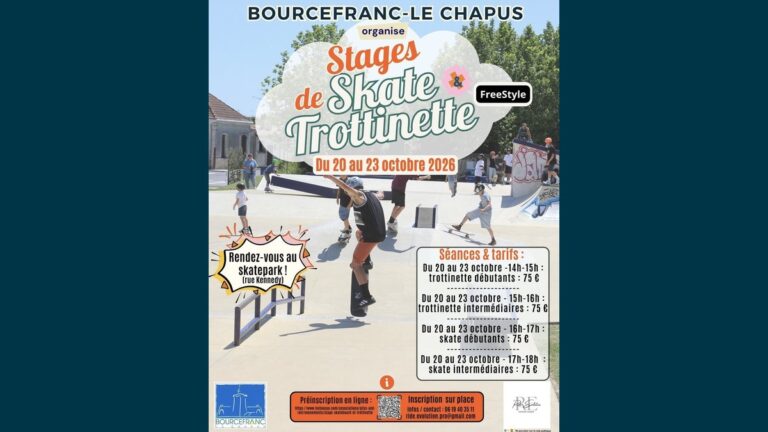 Stage skate trottinette freestyle à Bourcefranc-Le Chapus